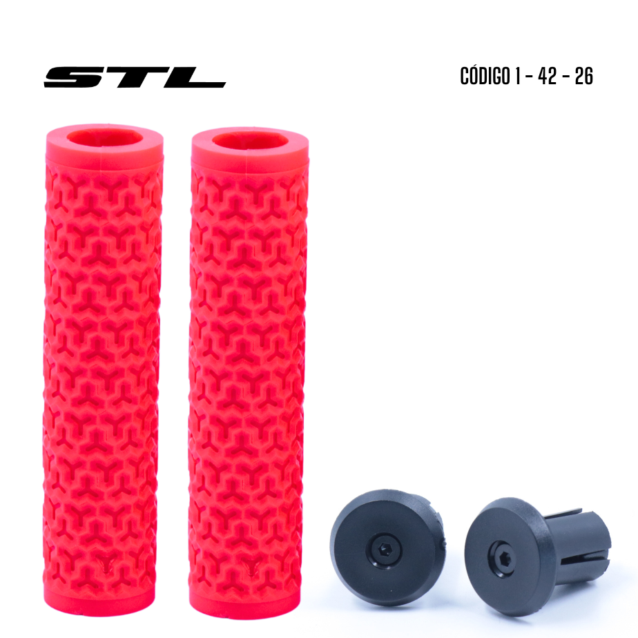 Grips MTB PRO Rojo 128MM Par | Accesorios,Complementos | STL Bikes