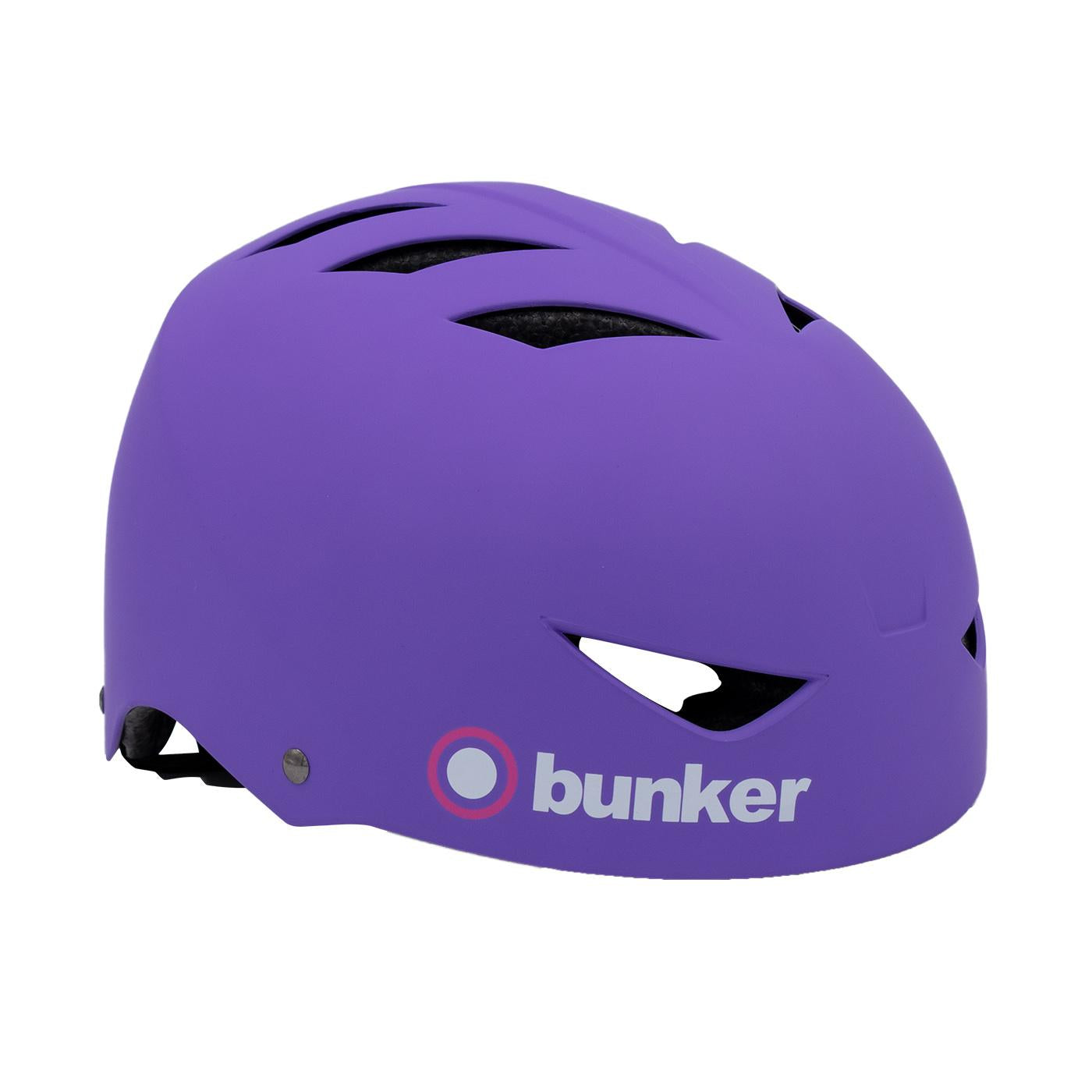 Casco Bunker Lila Mate Talla M