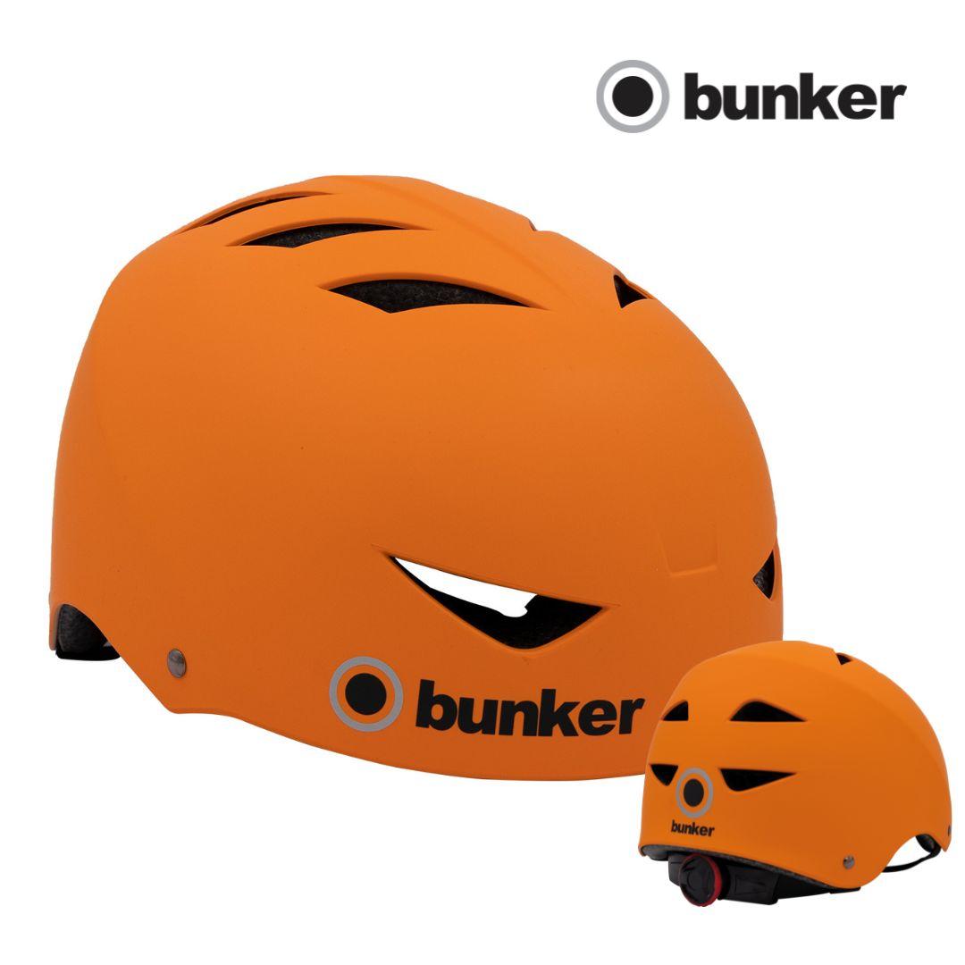 Casco Bunker Naranja Mate Talla L