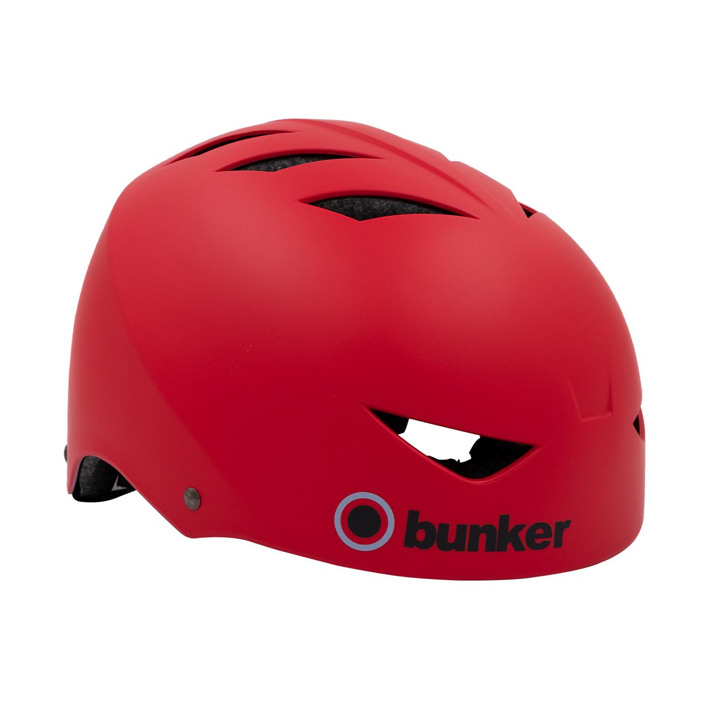 Casco Bunker Rojo Mate Talla L