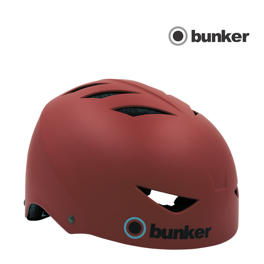 Casco Bunker Rojo Oscuro Talla L