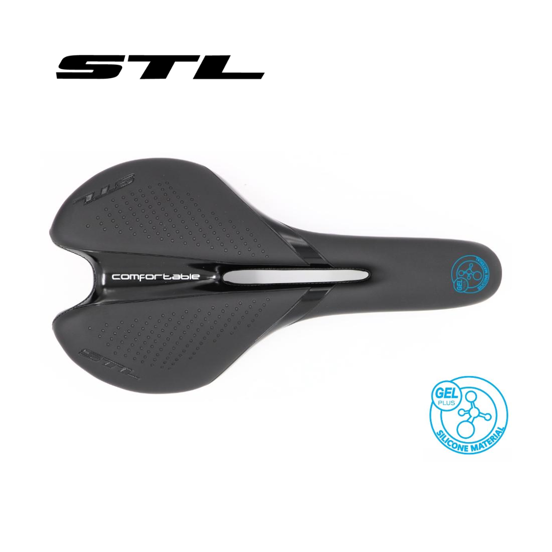 Sillin Stl Comfortable GEL QF Negro | Componentes,No Professional,Sillines | STL Bikes