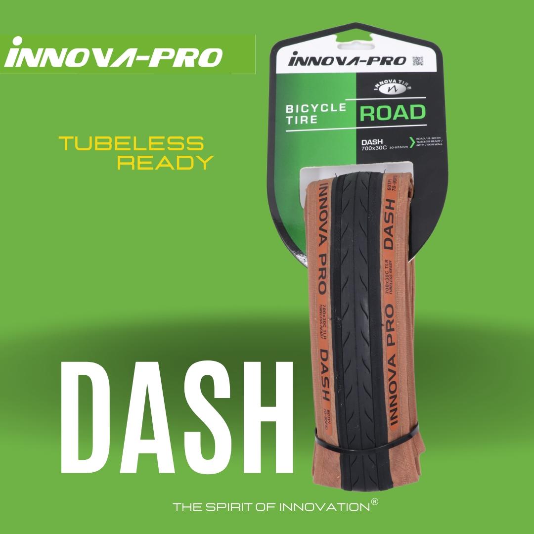 Llanta 700X30C Plegable Tubeless 120 TPI "DASH" Negro Skin | Componentes,Innova Pro,No Professional | STL Bikes