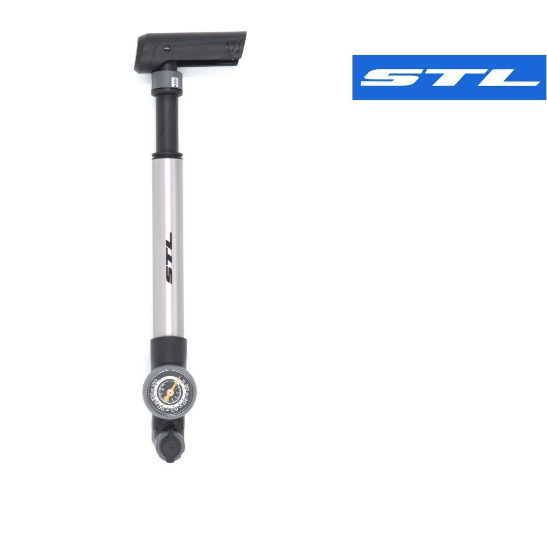 Mini Inflador Aluminio / Manómetro Push n Pull Valvula Interna | Accesorios,Infladores | STL Bikes
