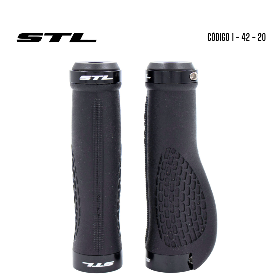 Grips MTB Anillo STL Negro Par | Accesorios,Complementos | STL Bikes