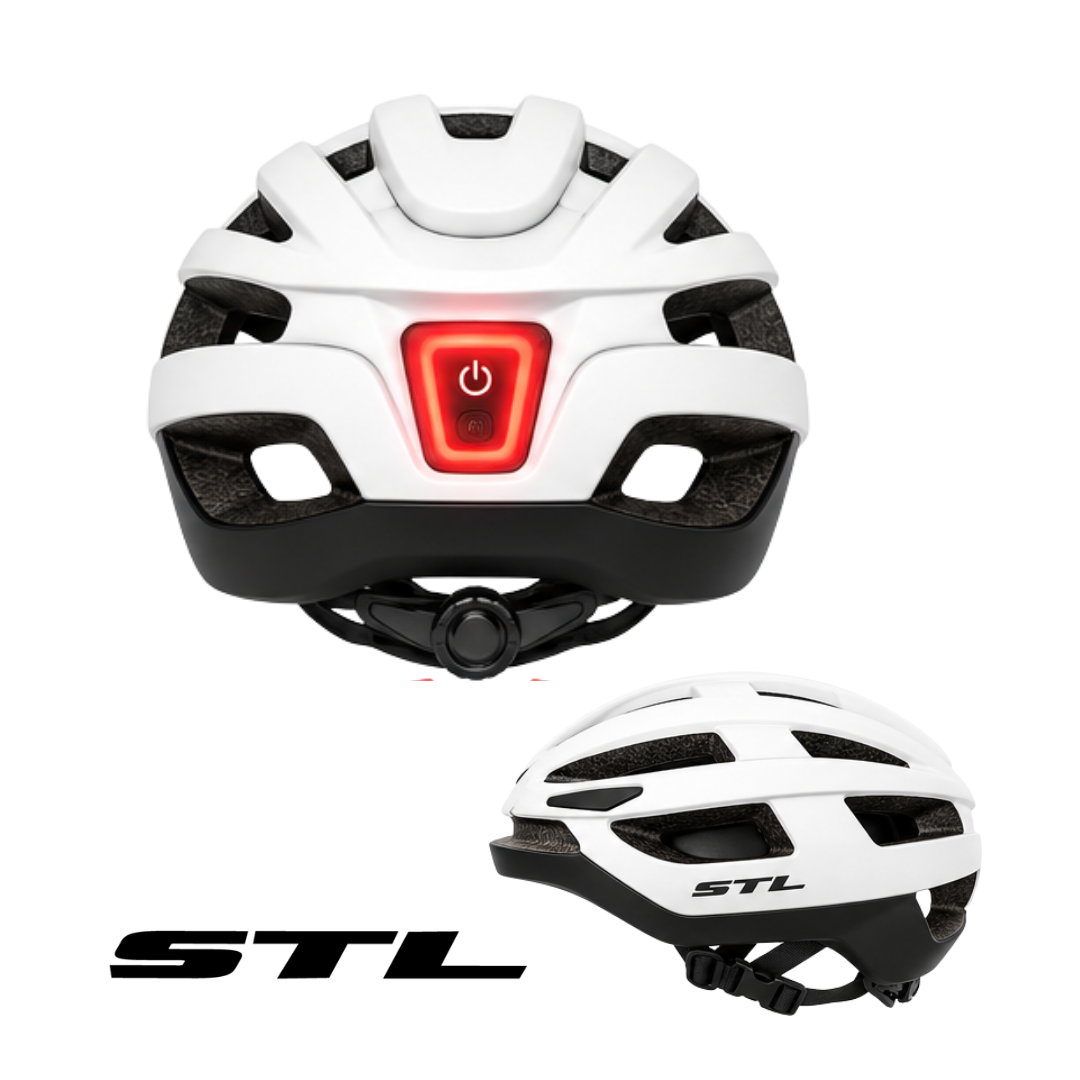 Casco STL Luz Trasera Recargable