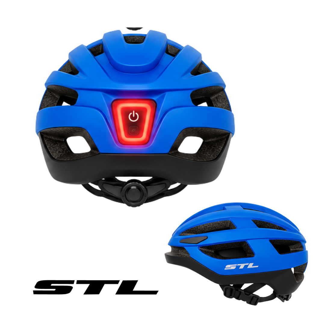 Casco STL Luz Trasera Recargable