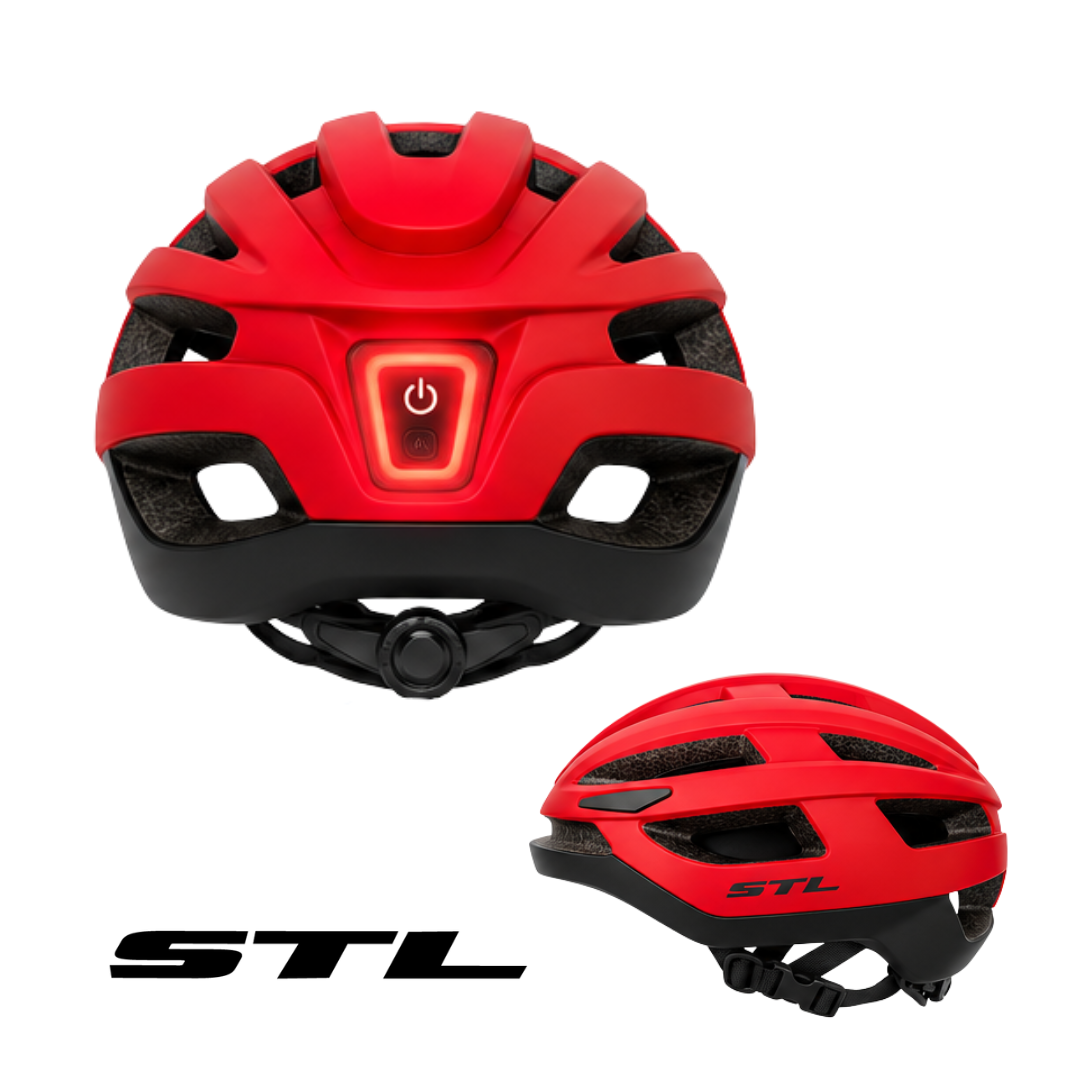 Casco STL Luz Trasera Recargable