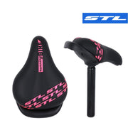 Sillin STL BMX Con Poste Negro / Rosado | Componentes,No Professional,Sillines | STL Bikes