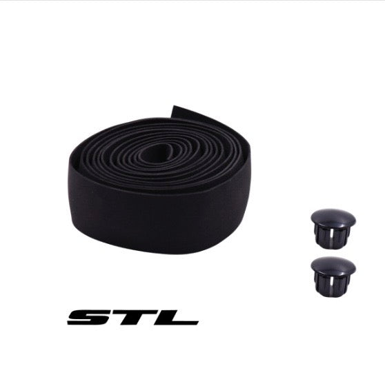 Cinta de manubrio STL Negra 185cm