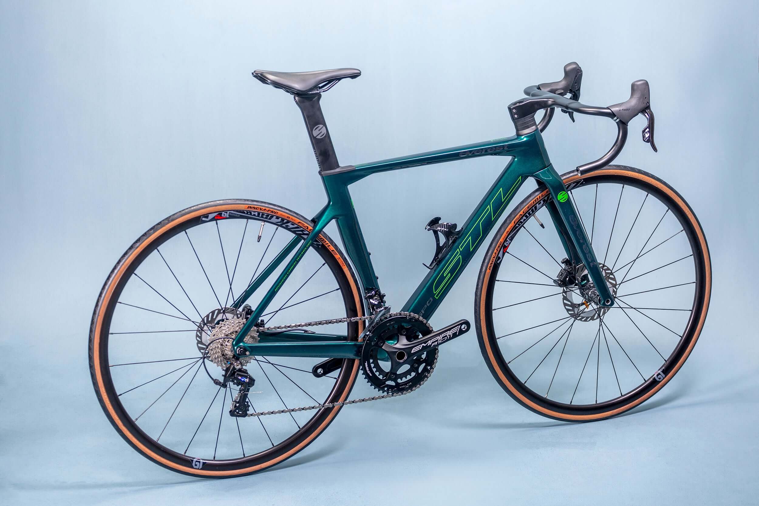 Bicicleta Everest Carbono Verde 11V | Bicicleta,Ruta | STL Bikes